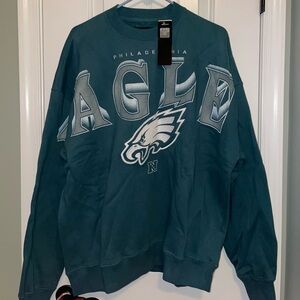 NWT Abercrombie Philadelphia Eagles Crewneck